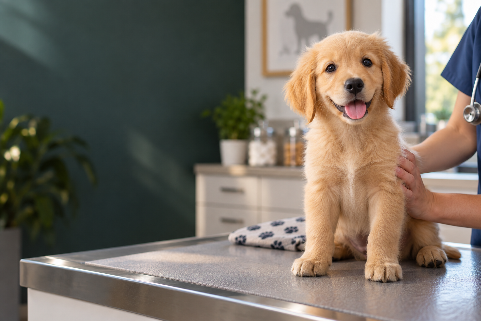 Yavru köpek koruyucu hekimlik muayenesi